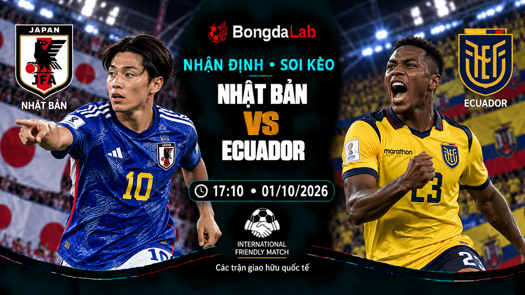 Nhận định soi kèo Nhật Bản vs Ecuador 17:10 ngày 01/10