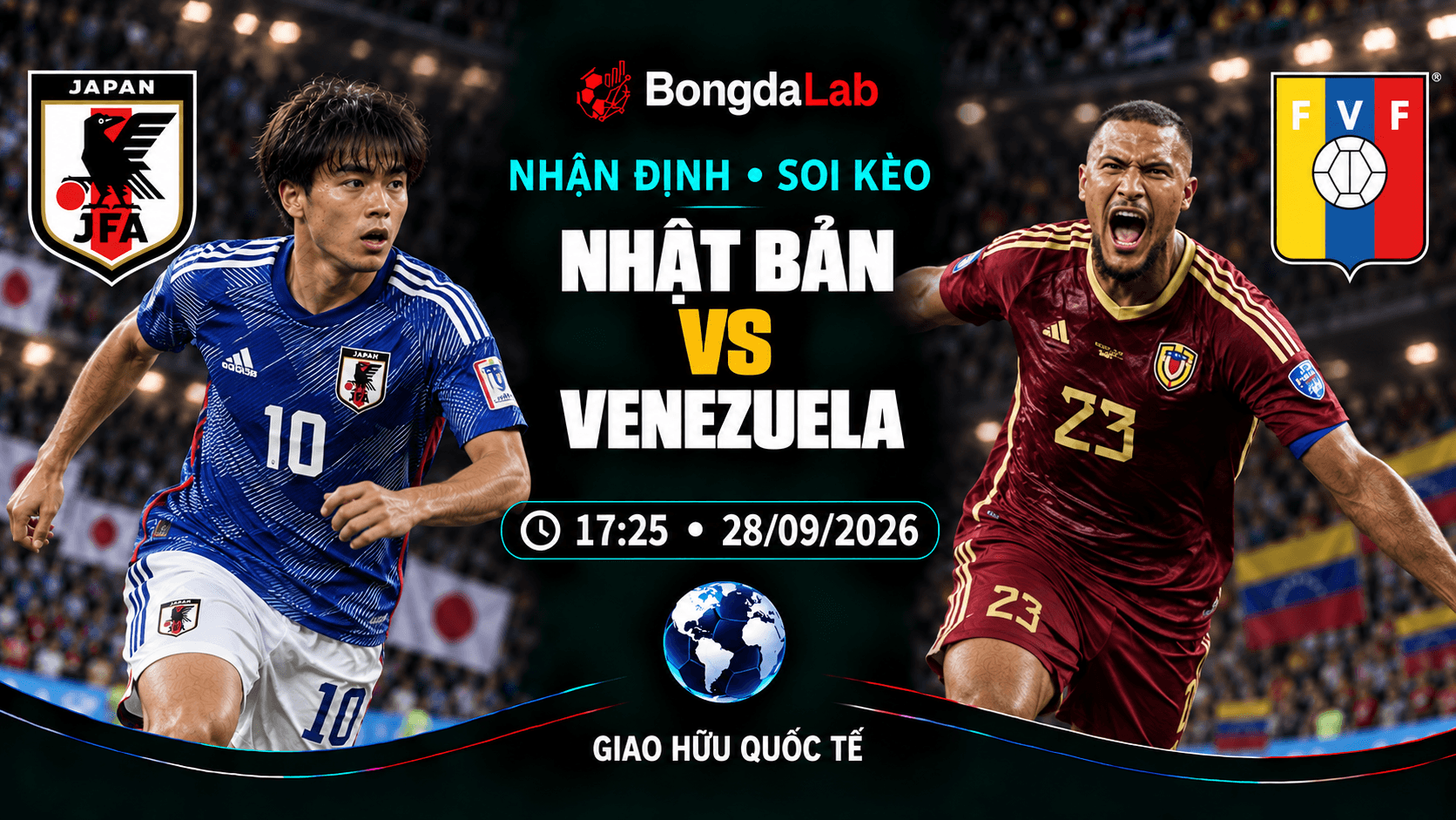 Nhận định, soi kèo Friendlies: Japan vs Venezuela, 17:25 ngày 28/09/2026