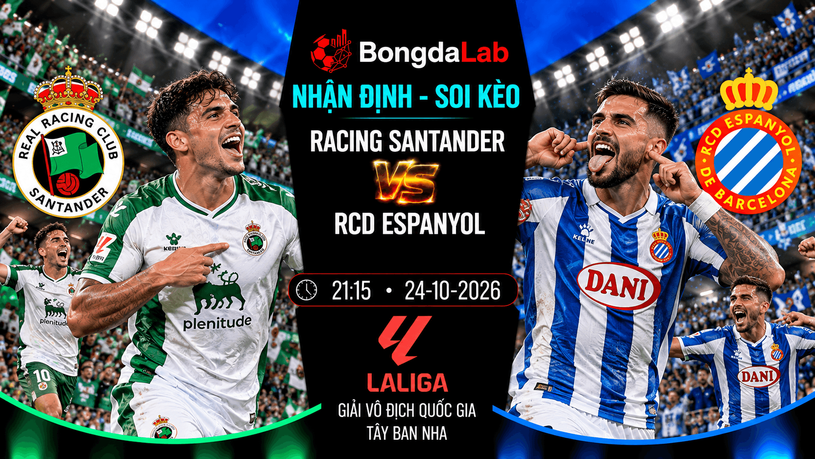 Nhận định Racing Santander vs RCD Espanyol 21:15 ngày 24/10 La Liga vòng 10