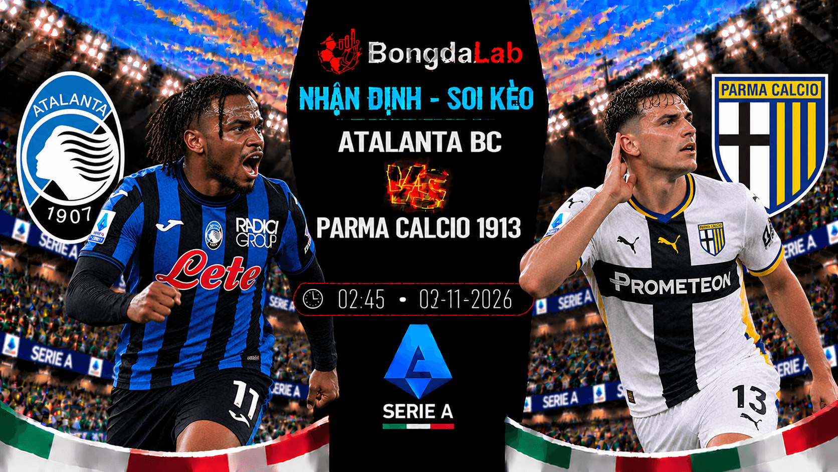 Nhận định soi kèo Atalanta BC vs Parma Calcio 1913 03/11/2026