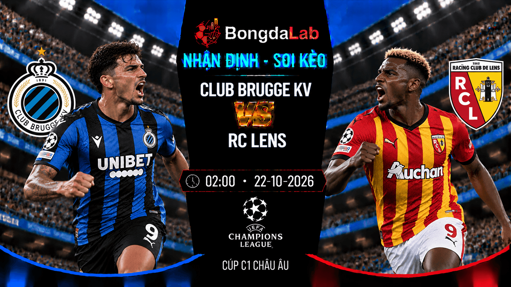 Nhận định soi kèo Club Brugge KV vs RC Lens vòng 3 Cúp C1 Châu Âu