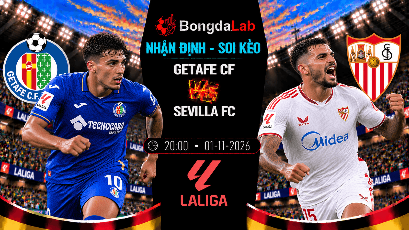 Nhận định soi kèo Getafe CF vs Sevilla FC 01/11/2026