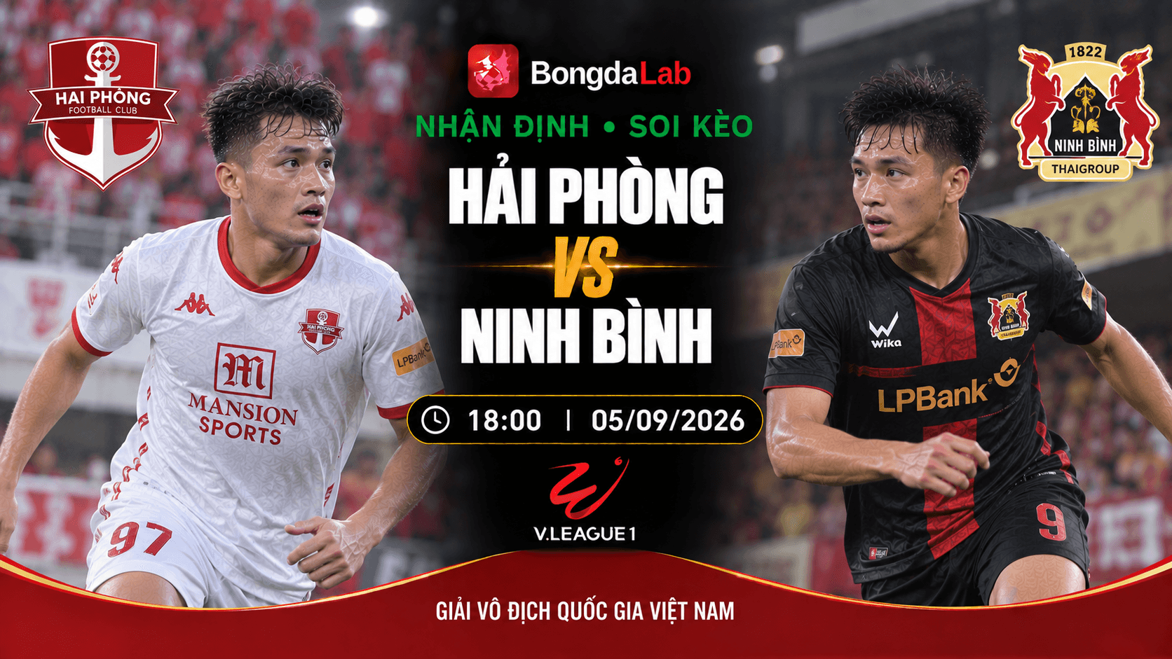 Nhận định, soi kèo Hải Phòng vs Phu dong 18h00 ngày 05/09/2026