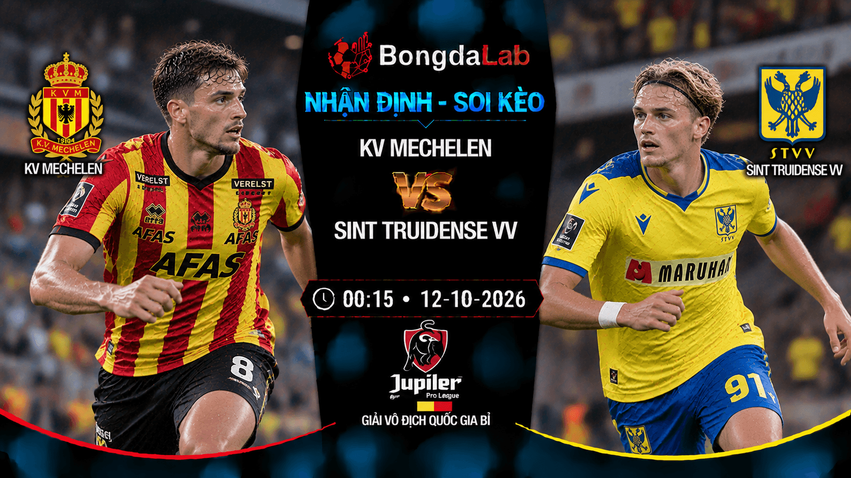 Nhận định soi kèo KV Mechelen vs St. Truiden 00:15 ngày 12/10/2026