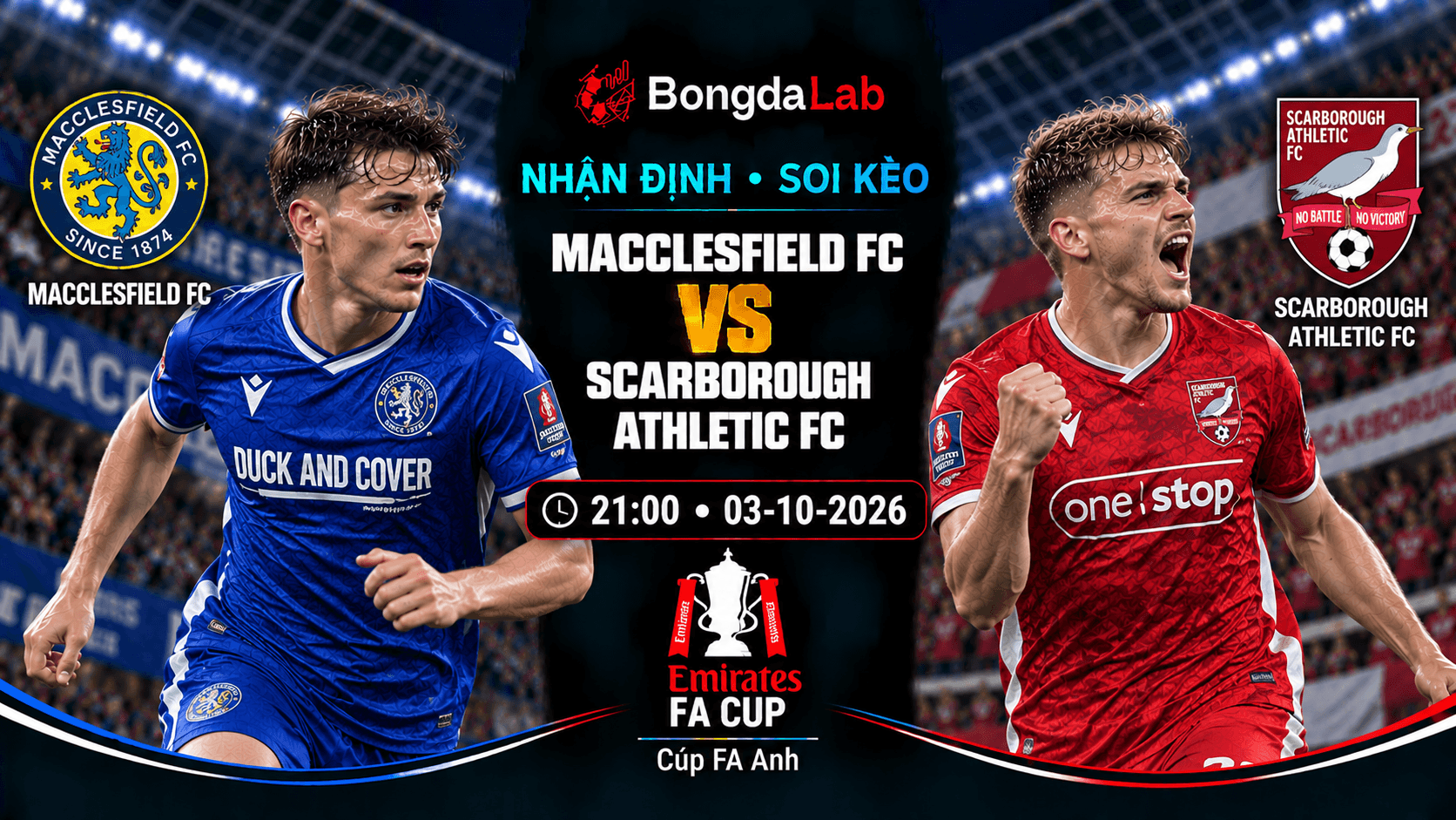 Nhận định soi kèo Macclesfield vs Scarborough Athletic 21:00 ngày 03/10/2026