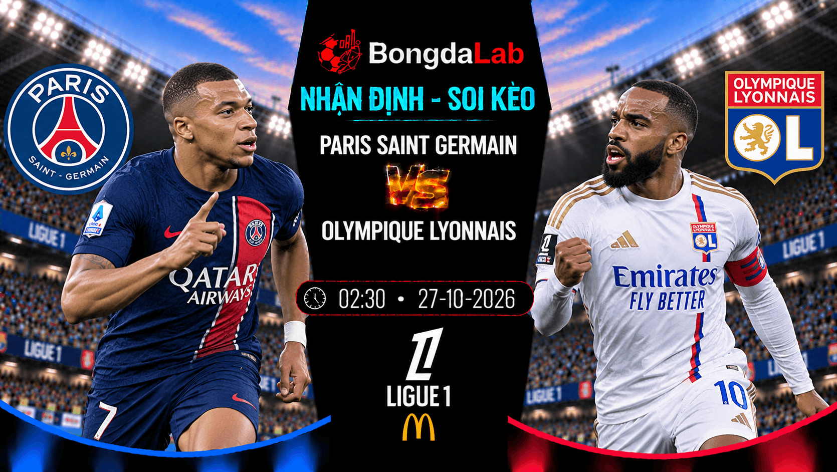 Nhận định PSG vs Lyon, 02:30 ngày 27/10: Khách không dễ vỡ trận