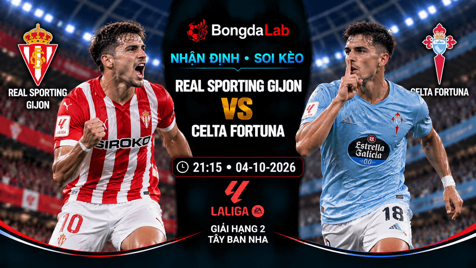 Nhận định, soi kèo Sporting Gijon vs Celta de Vigo II, 21:15 ngày 04/10/2026