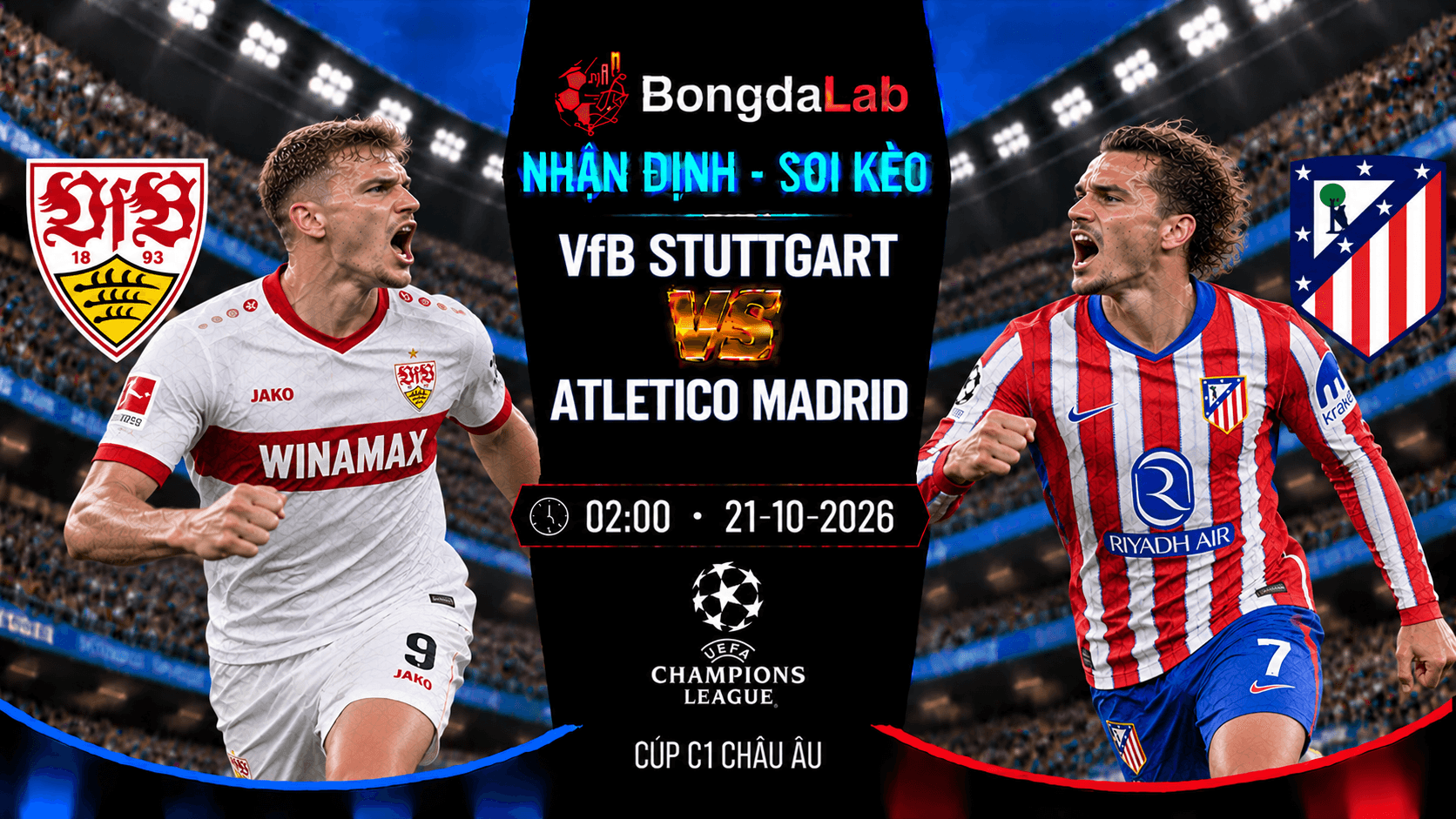 Nhận định soi kèo VfB Stuttgart vs Atletico Madrid vòng 3 Cúp C1 Châu Âu