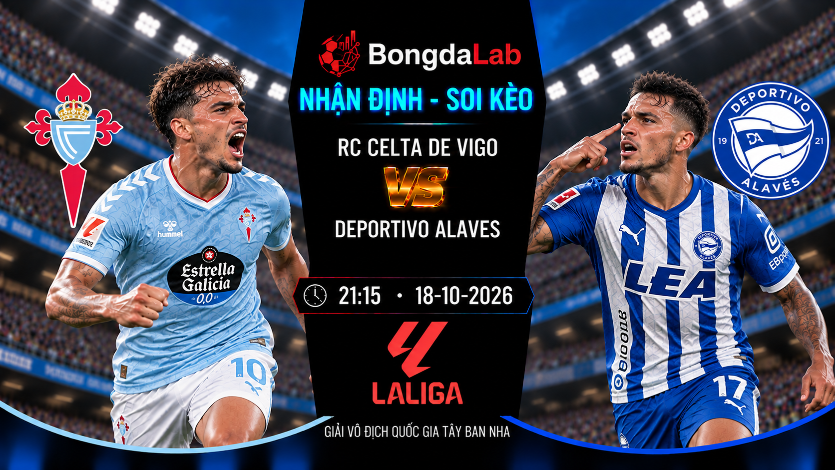 Nhận định, soi kèo Celta Vigo vs Alaves, 21:15 ngày 18/10/2026