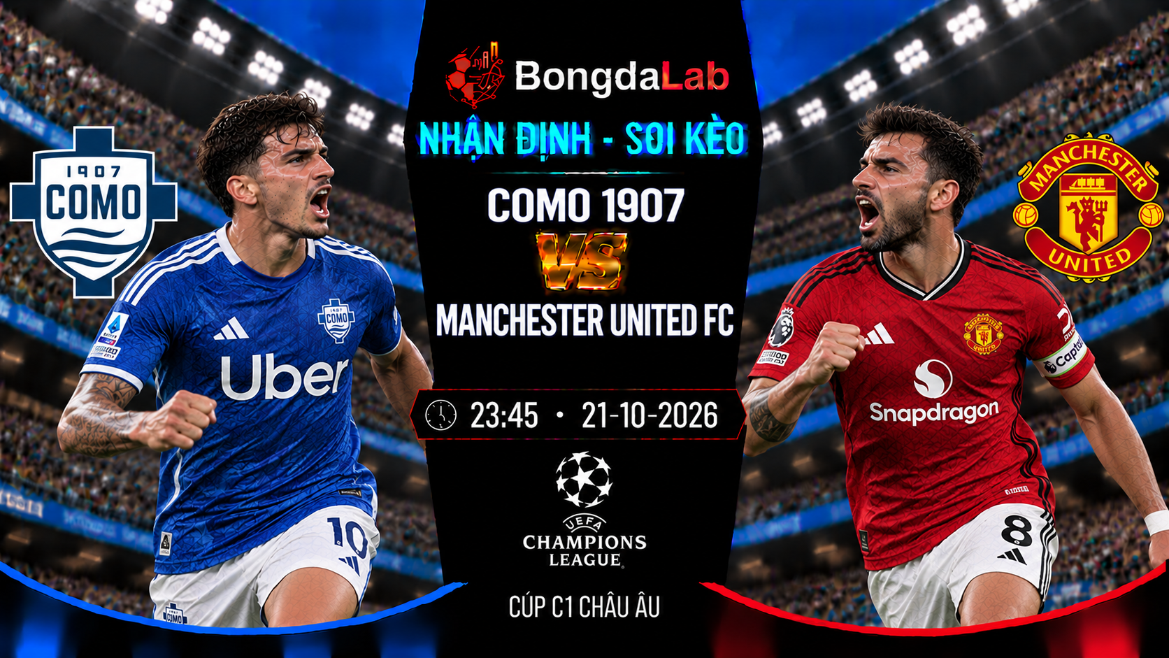 Nhận định soi kèo Como vs Manchester United 23:45 ngày 21/10/2026