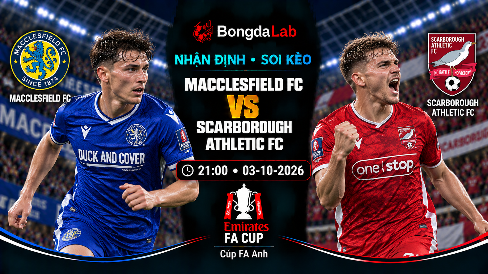 Nhận định soi kèo Macclesfield vs Scarborough Athletic 21:00 ngày 03/10/2026