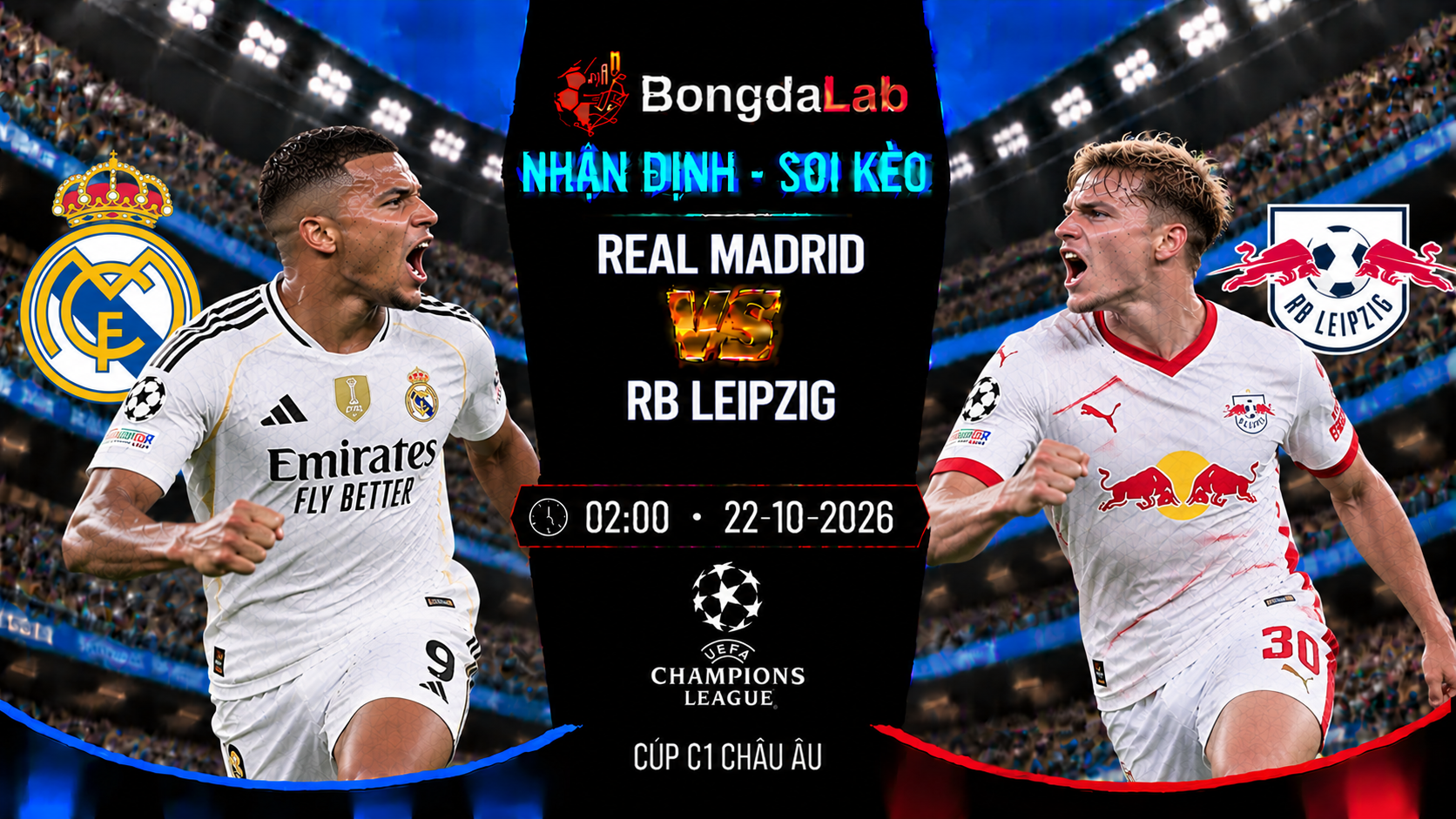 Nhận định soi kèo Real Madrid vs RB Leipzig 02:00 ngày 22/10/2026