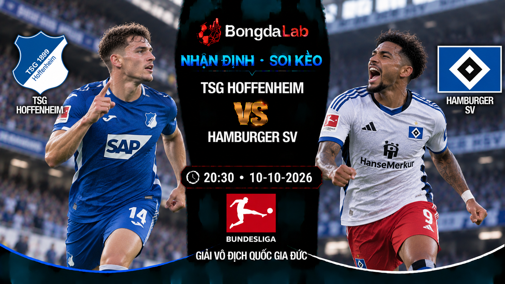 Nhận định soi kèo Hoffenheim vs Hamburger 20:30 ngày 10/10/2026